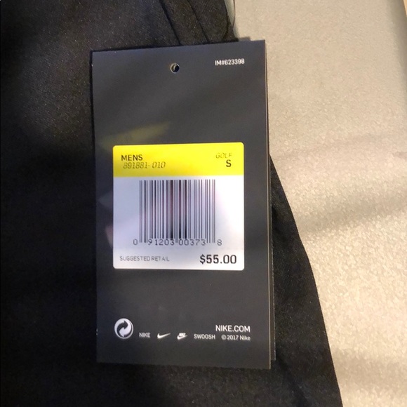 NEW 2019 NIKE DRI FIT SOLID GOLF POLO BLACK SMALL - Picture 2 of 4